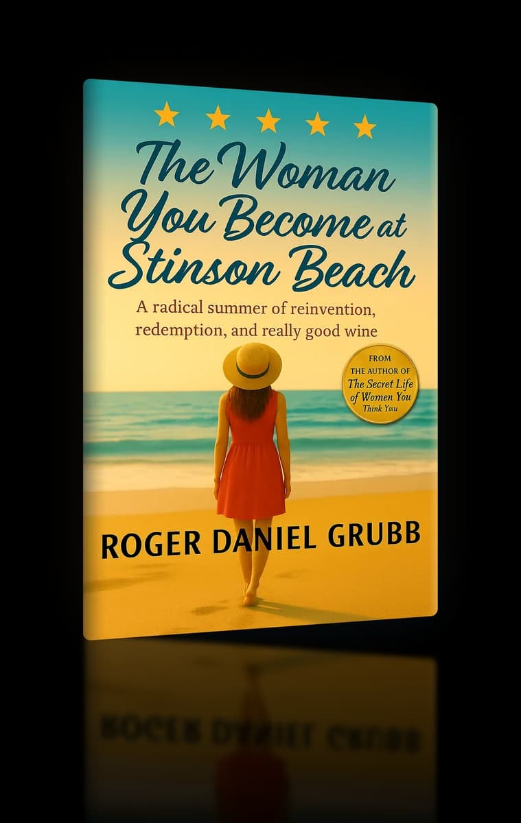 The Woman You Become at Stinson Beach, a novel by Roger Daniel Grubb